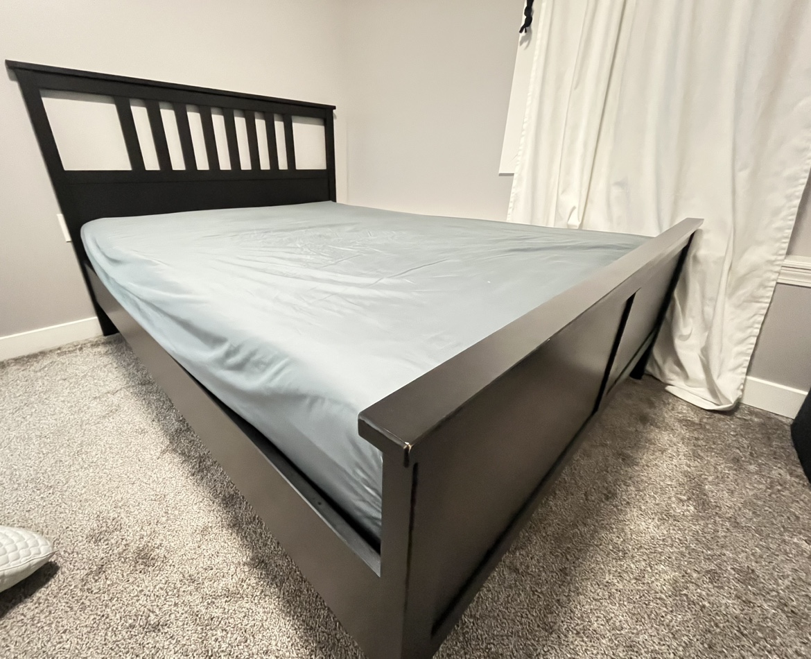 IKEA queen bed frame & mattress