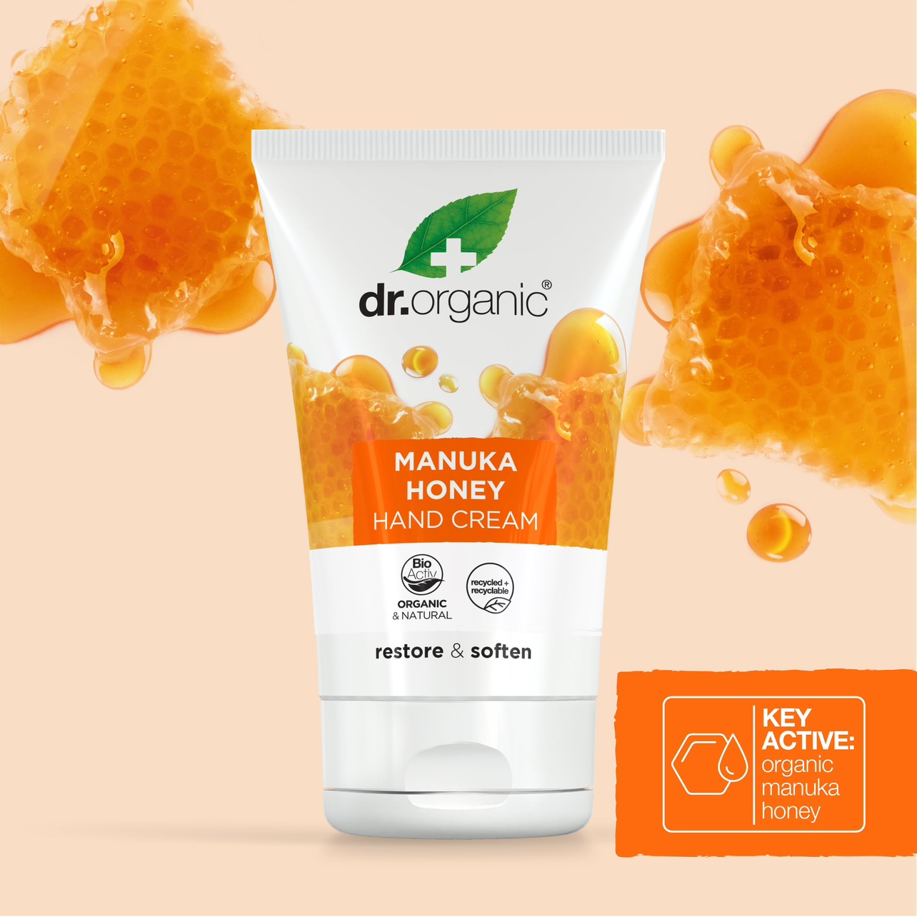 Dr Organic Manuka Honey Hand & Nail Cream 125ml.