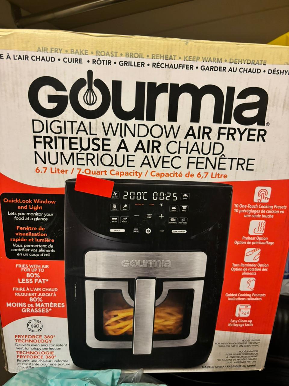 Air fryer (Gourmia)