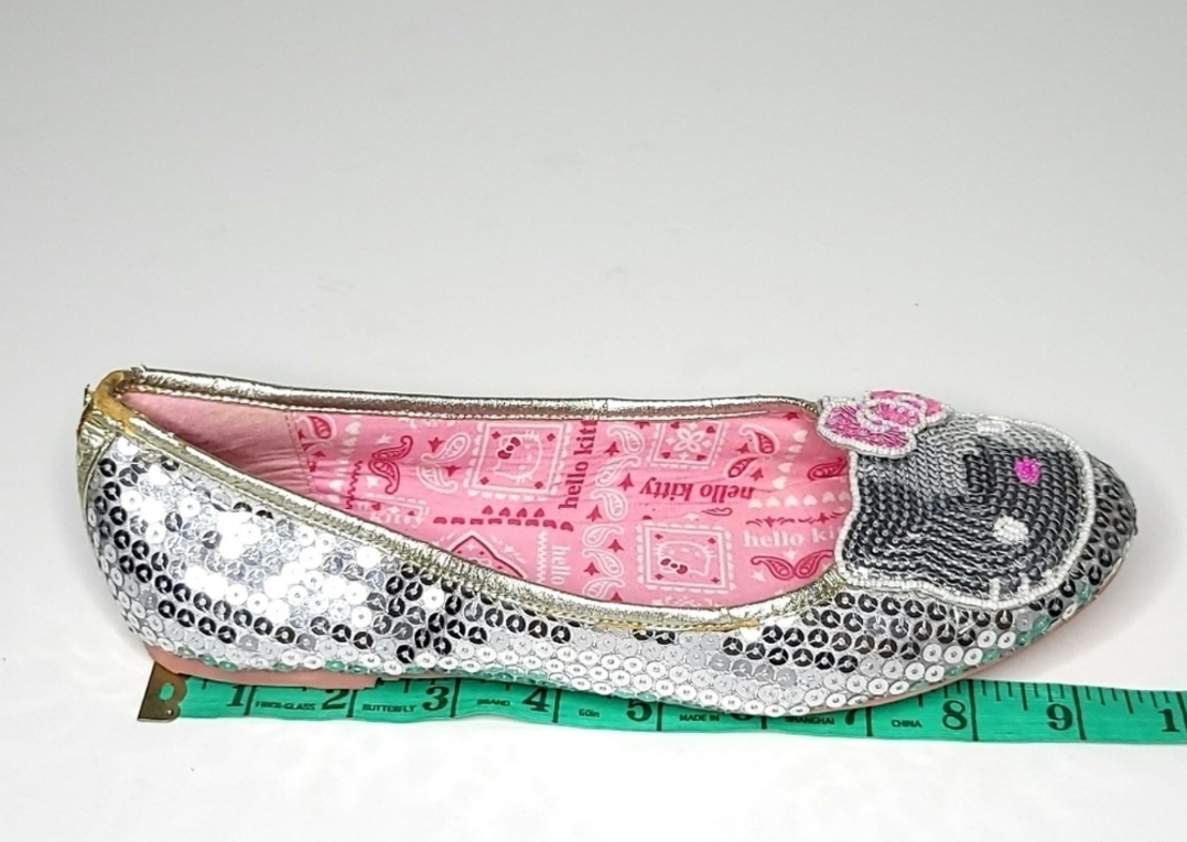 Hello Kitty Silver Sequinned Ballet Flats (minor flaws) image indicator(10)