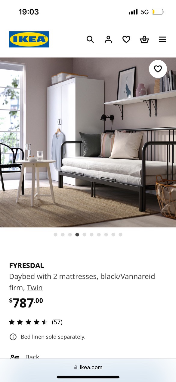 FYRESDAL sofa bed thumbnail