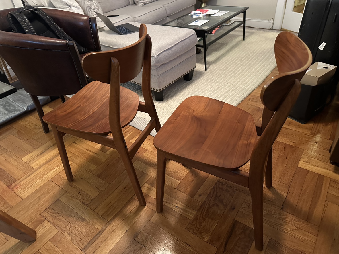 West elm chairs (pair) - photo 2