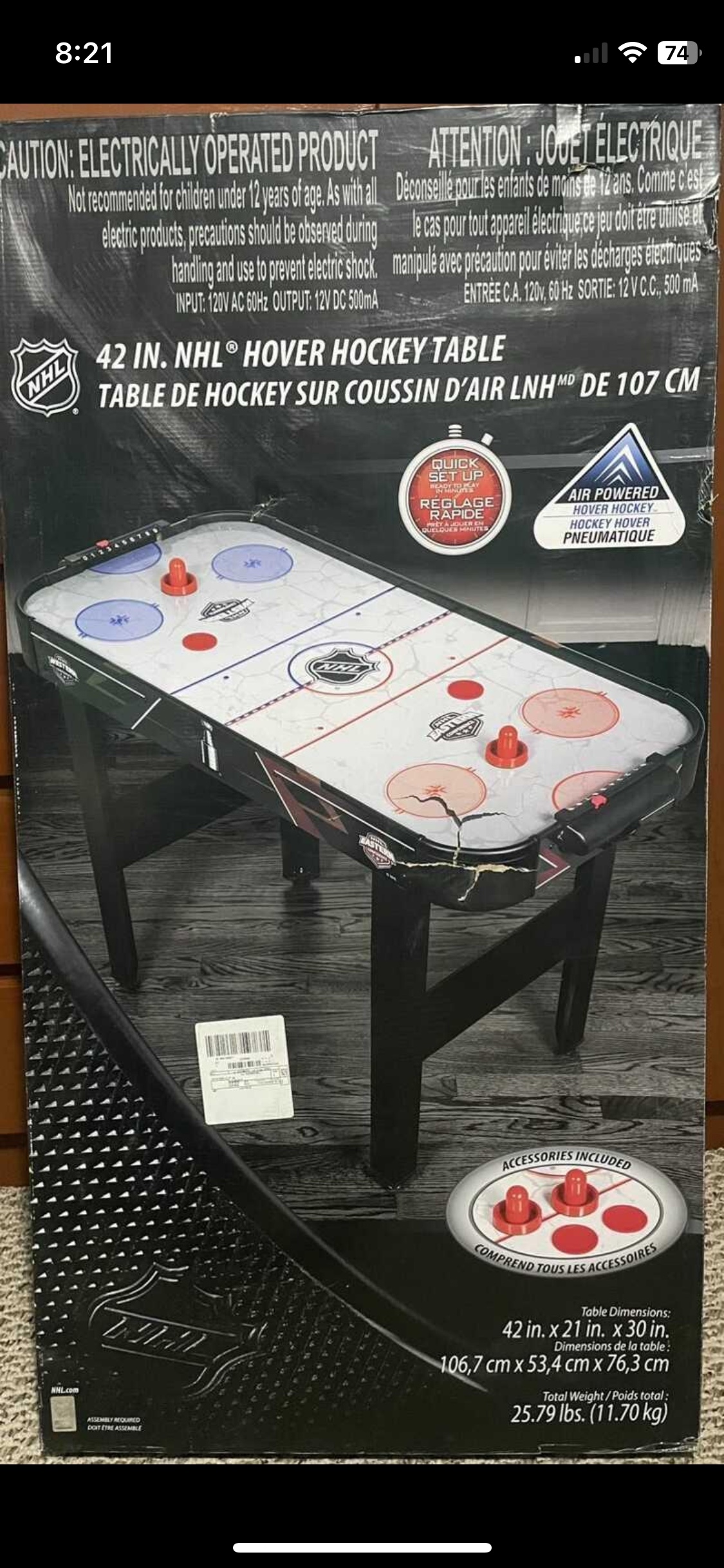 Air hockey table 42” - photo 2