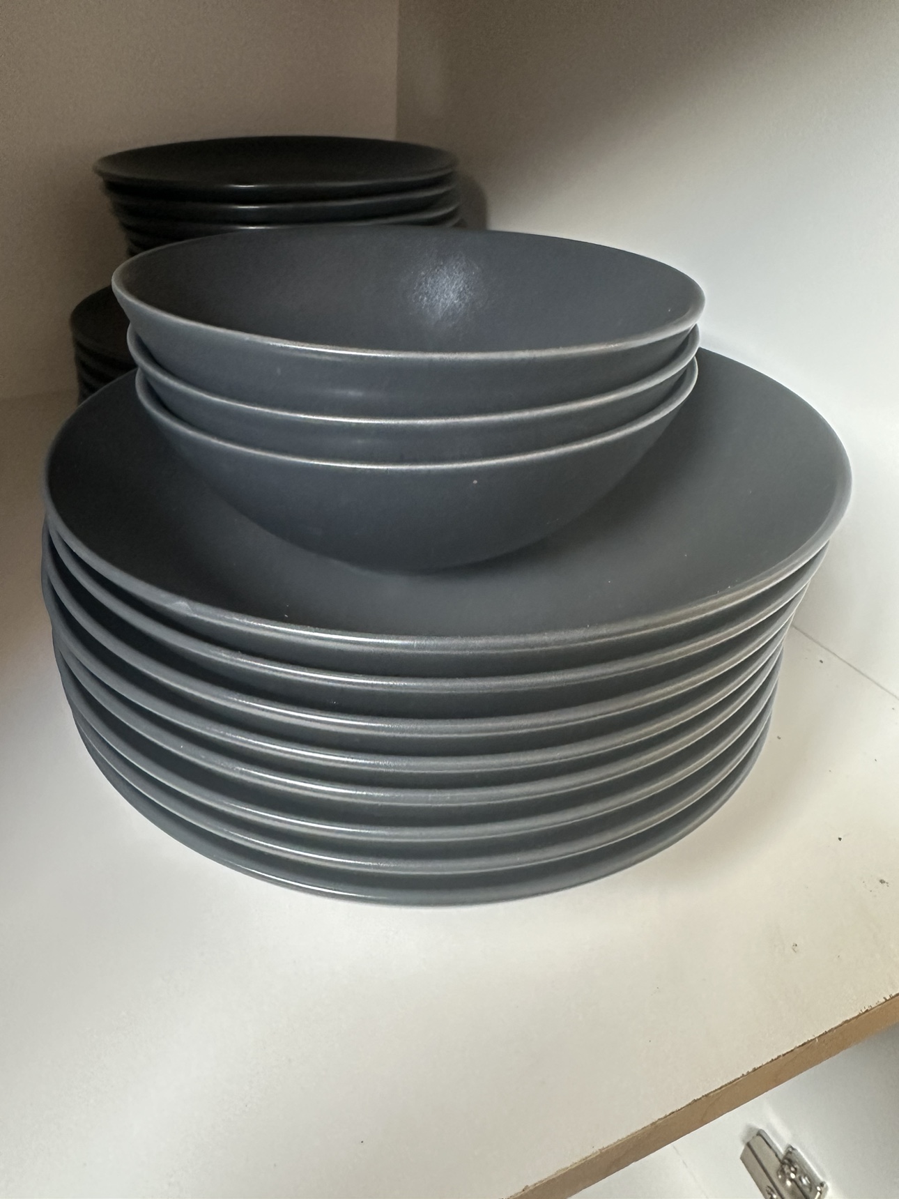 32 Piece Ikea Grey Dining set - photo 3
