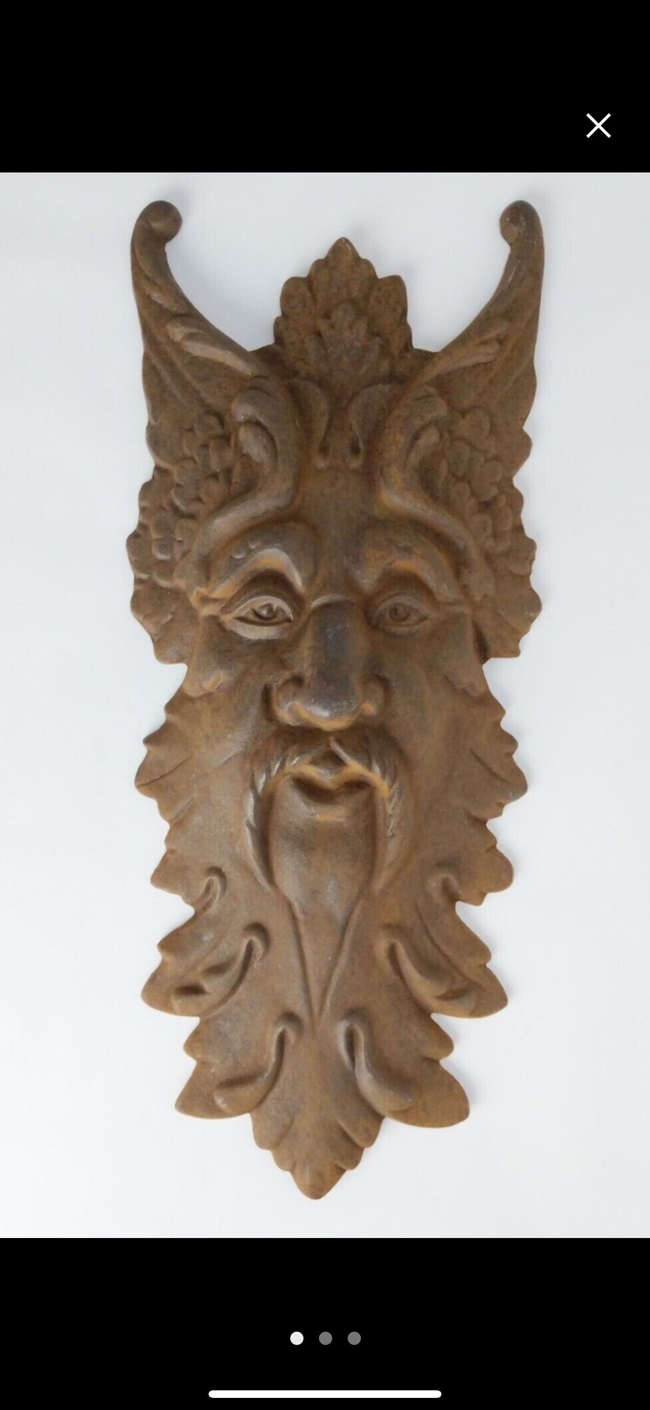 Cast iron green man - photo 5