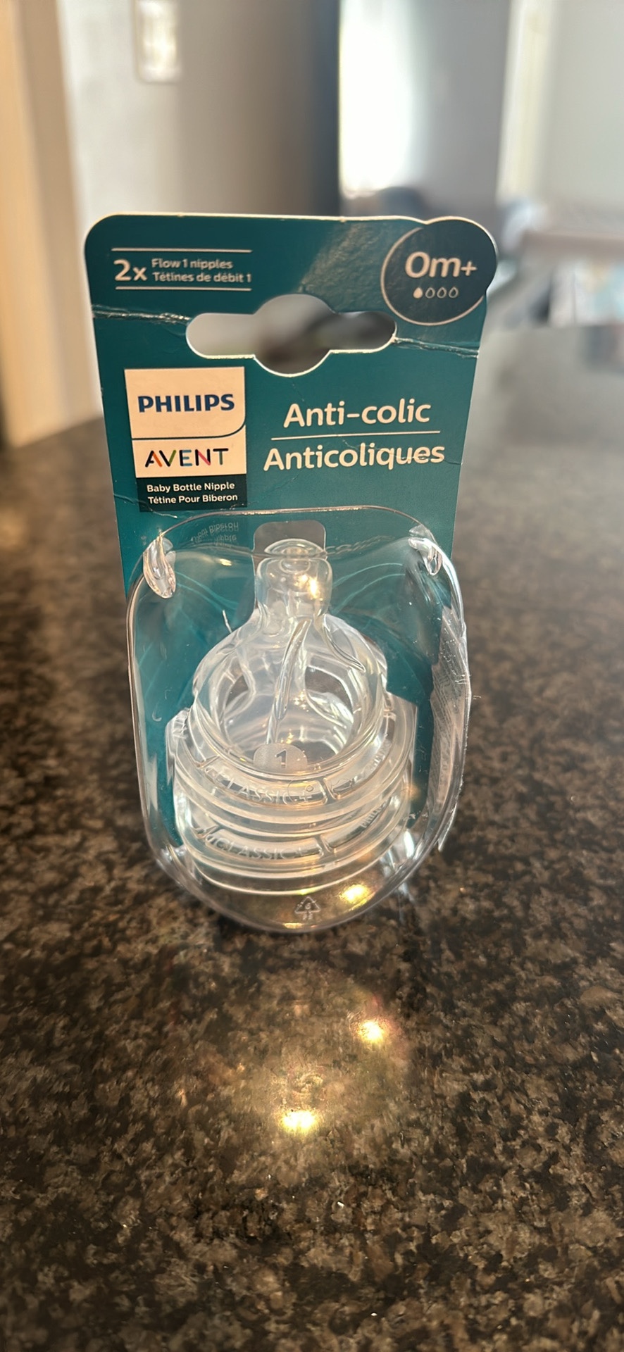 brand new - Philips avent slow flow nipple 0+