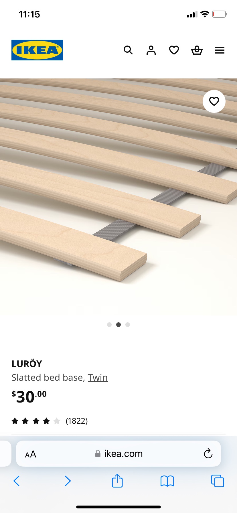 IKEA Twin bed slats - photo 2