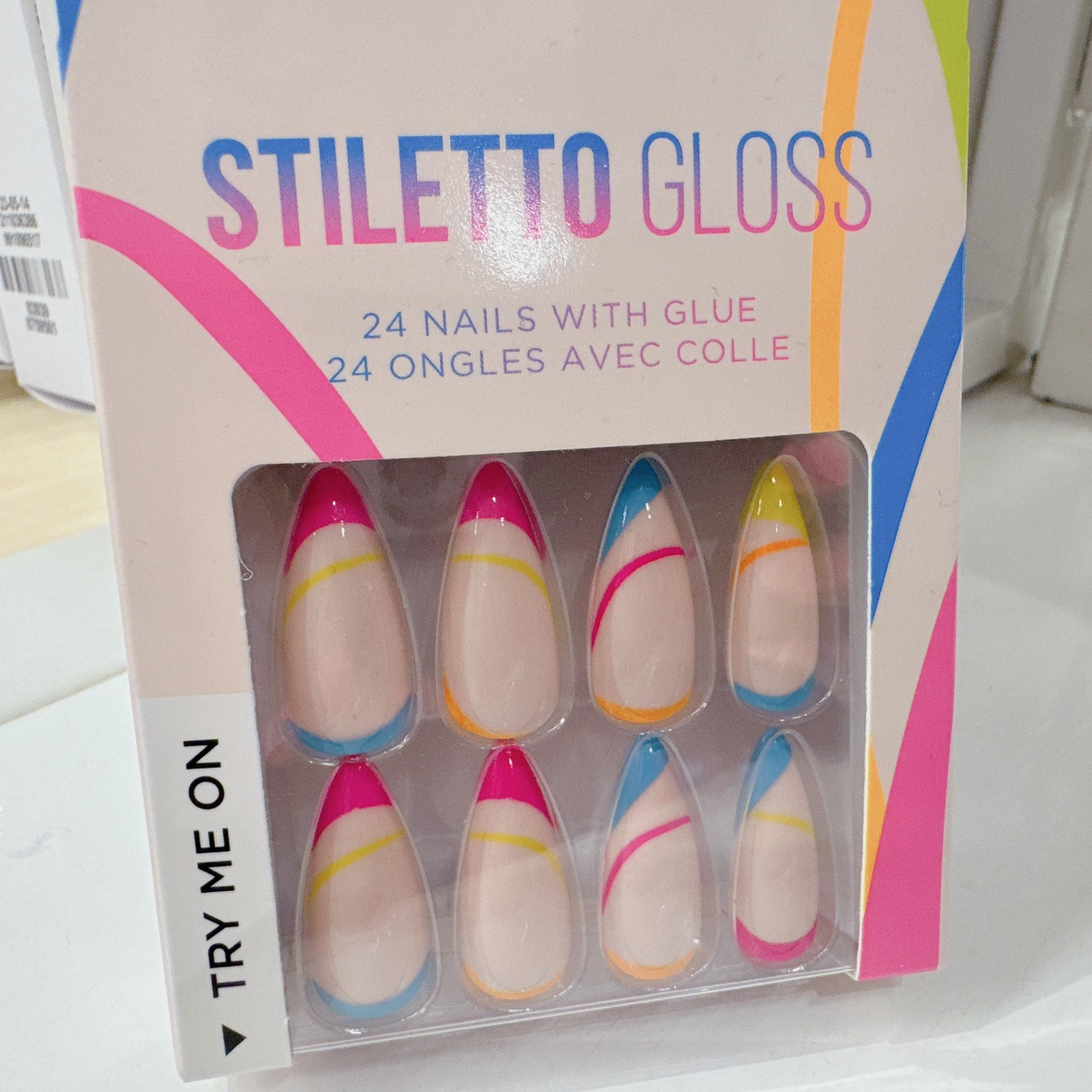 Stiletto gloss Press on nails 24 pack thumbnail