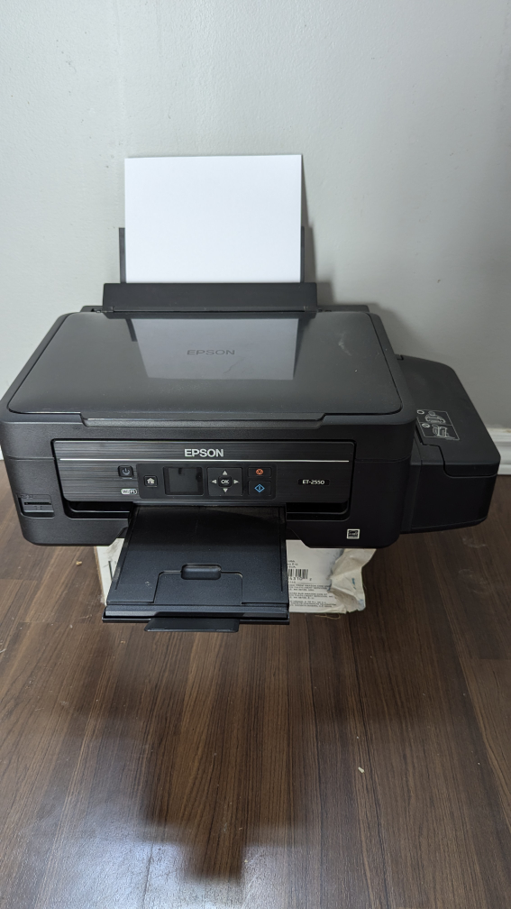 Used Eco tank series 2550 Epson printer scanner for sale thumbnail