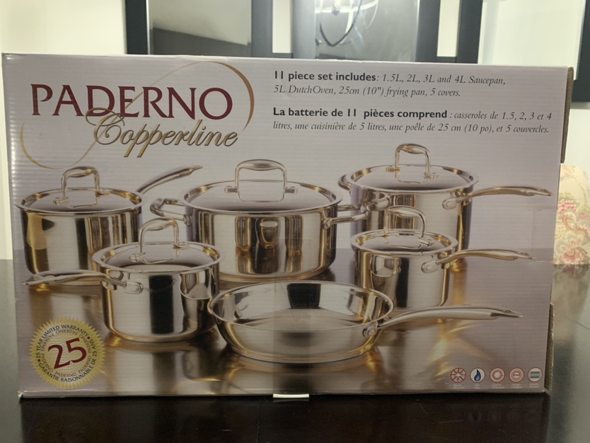Paderno Copperline 11 Piece Cookware Set