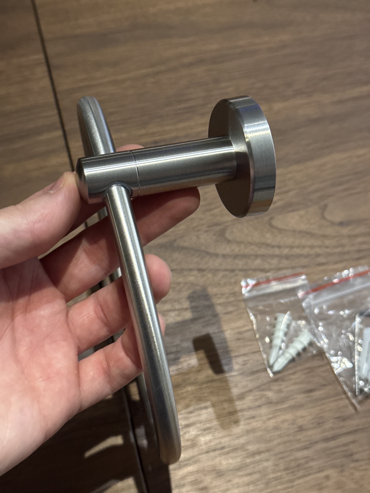 Stainless steel Bathroom hand towel ring - photo 3