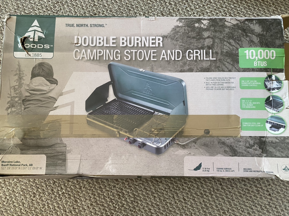 Woods Double Burner Camping Stove & Grill