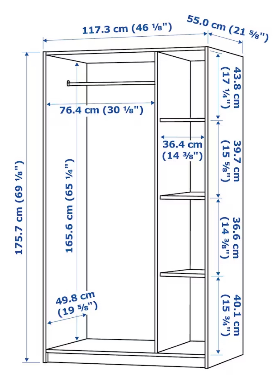 Wardrobe with 3 doors - photo 3