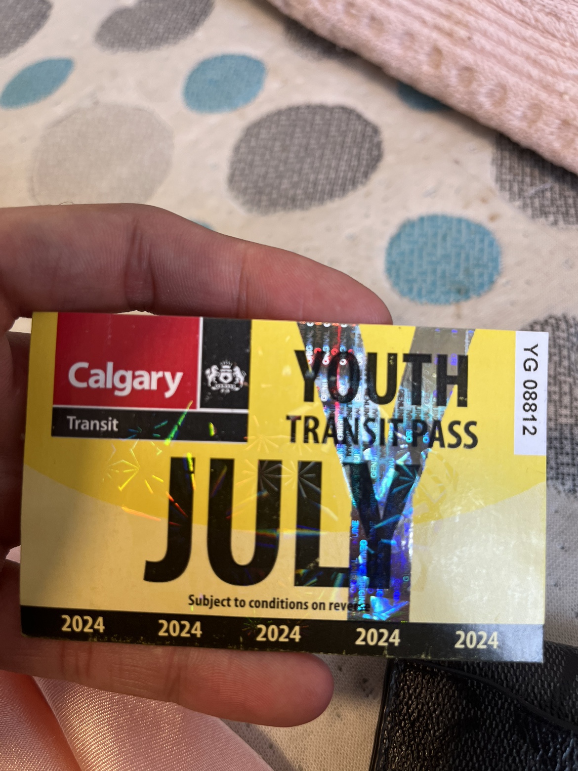 Youth Bus pass July