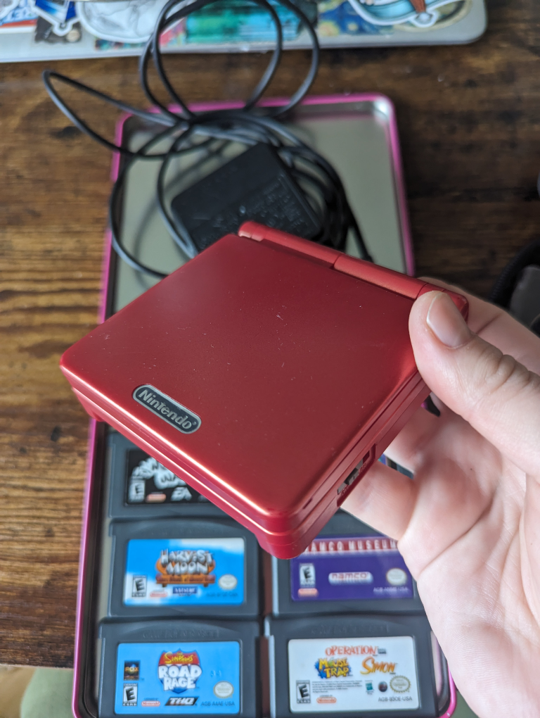 Game Boy Advance SP with Games - photo 3