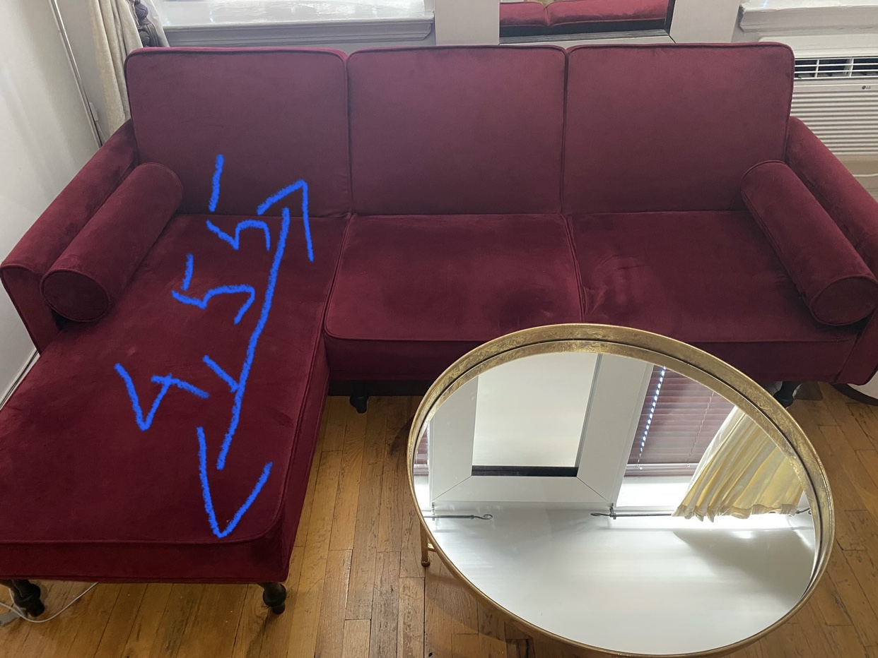 Vintage sofa, bed, and coffee table - photo 2