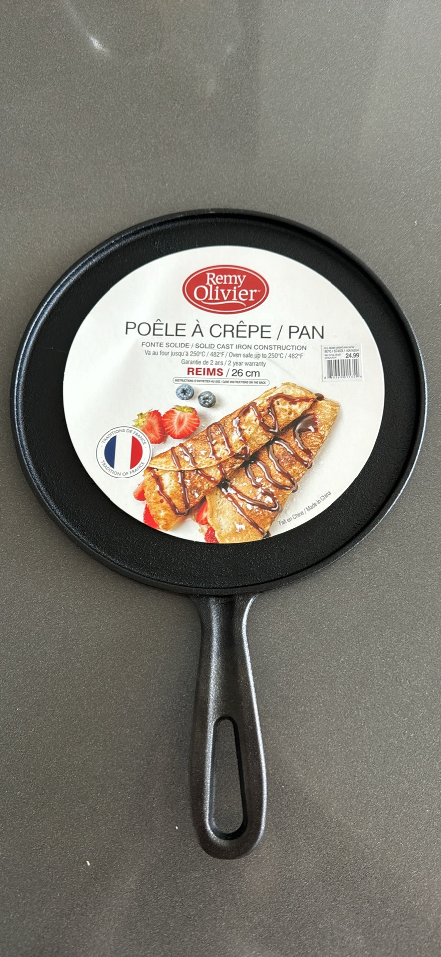 Pan for crepes/pancakes 26cm thumbnail