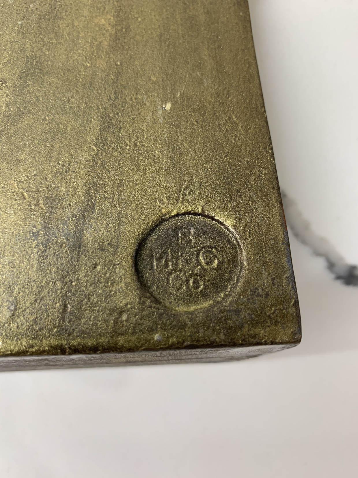 Native American Indian Horseback Hunter Bookends Circa 1925 image indicator(9)