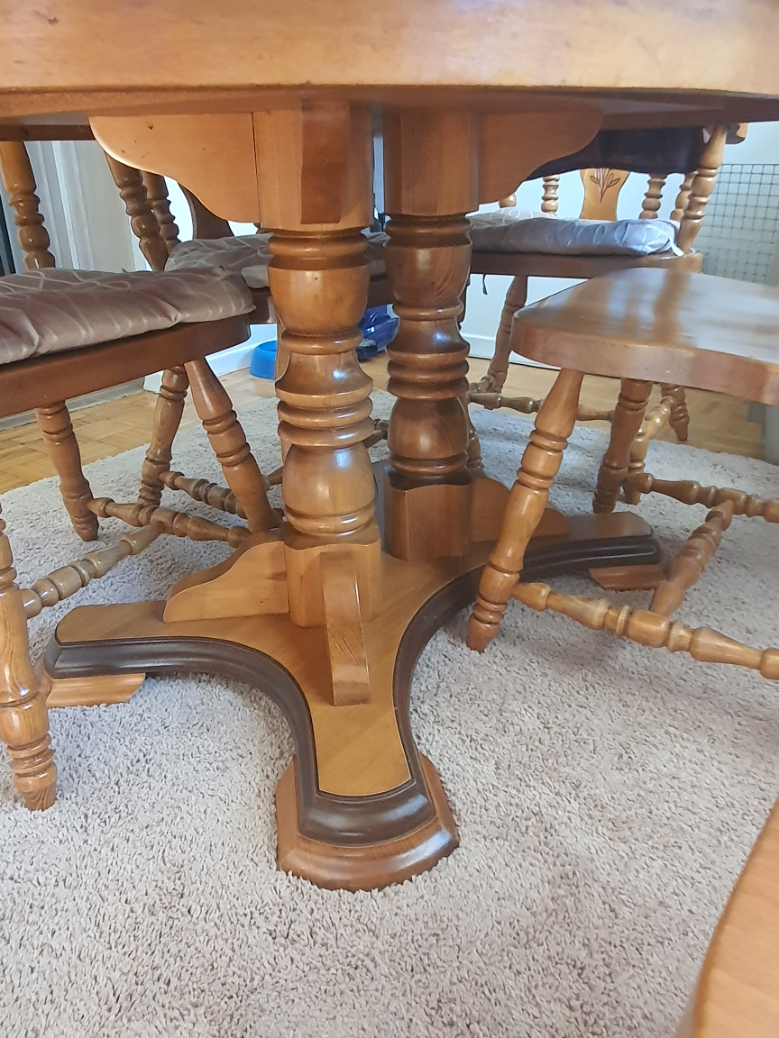 Extendable dining table with chairs - photo 3
