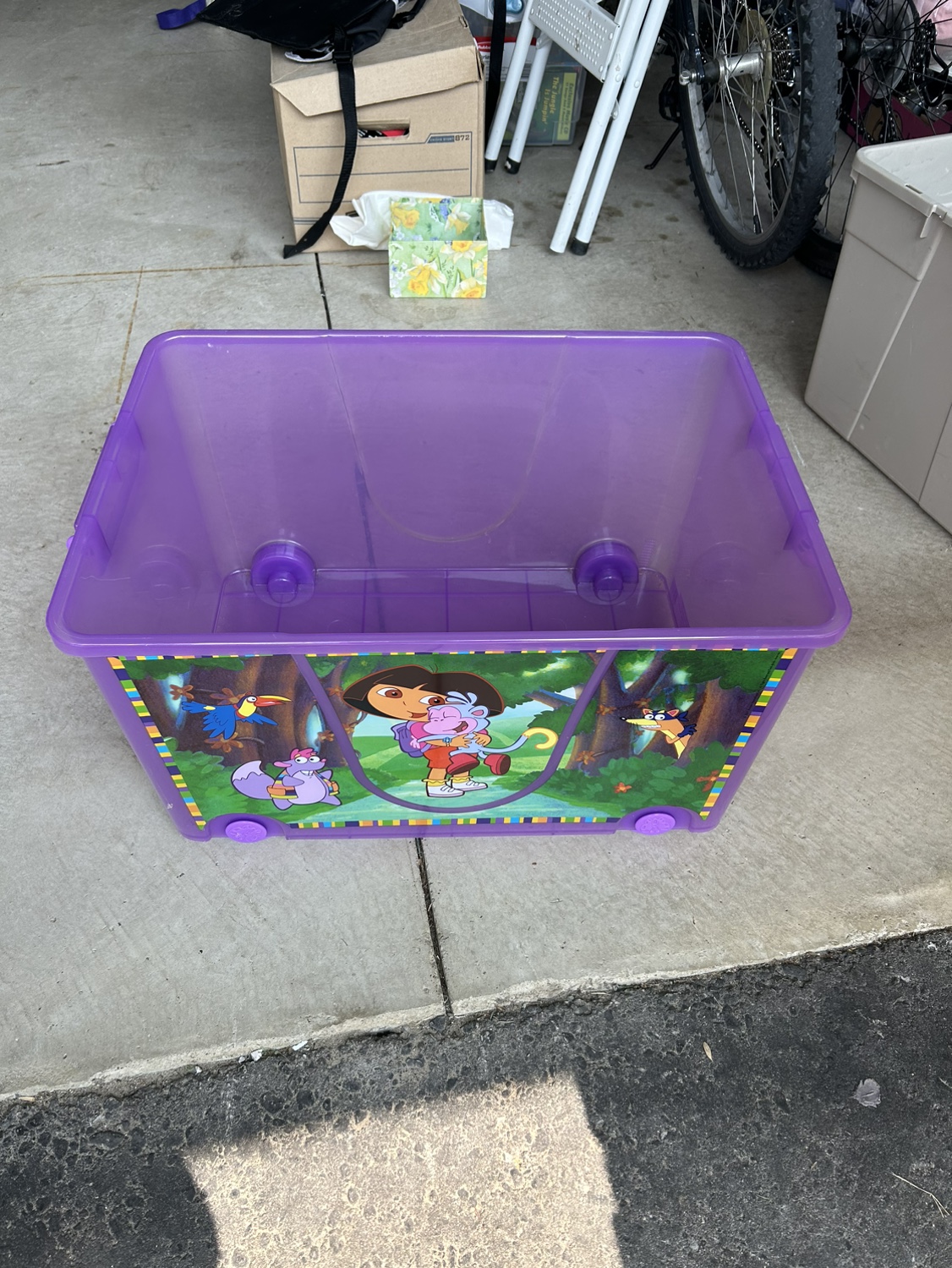 Dora storage bin image indicator(2)