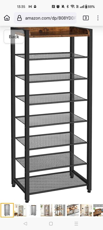 HOOBRO 8 Shoe Rack, 7 Metal Shelves, high quality! - photo 2