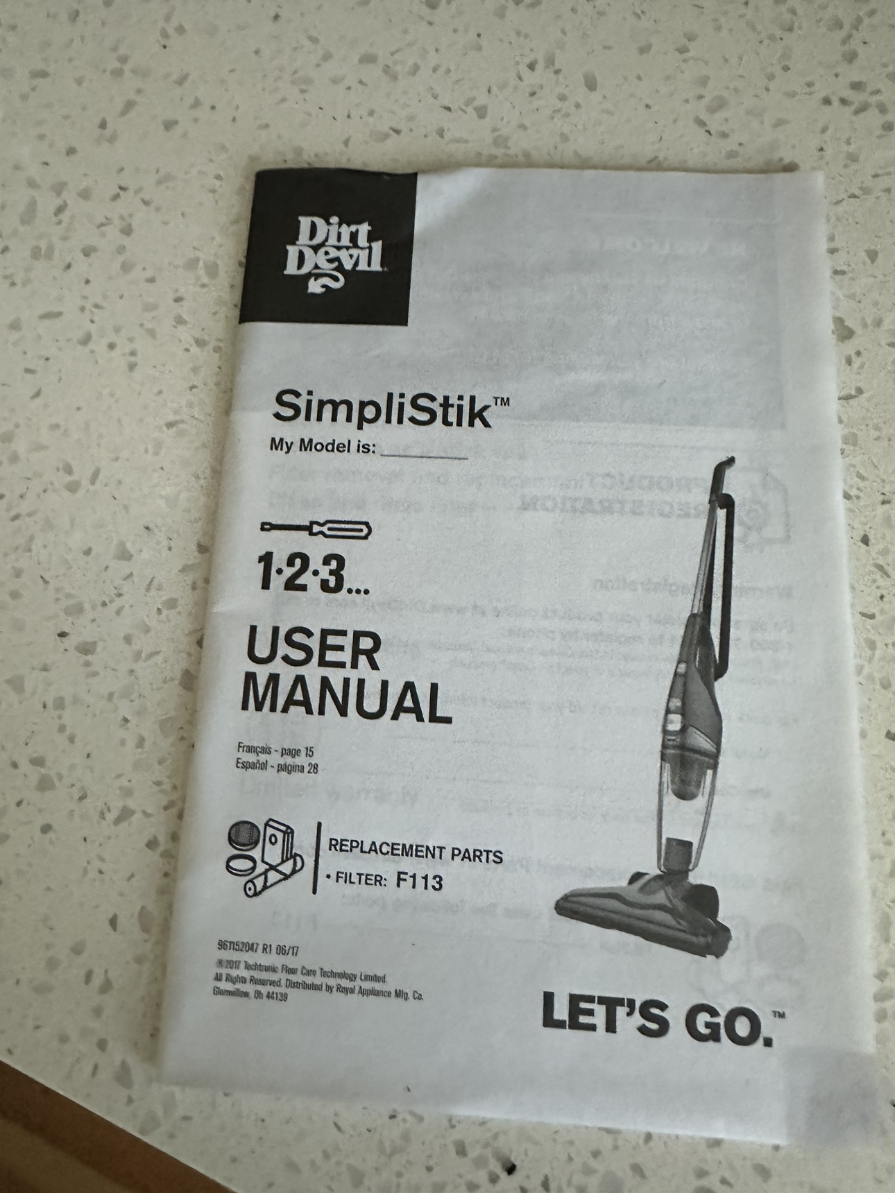 DIRT DEVIL Simpli-Stik All in One Stick Vacuum - photo 2