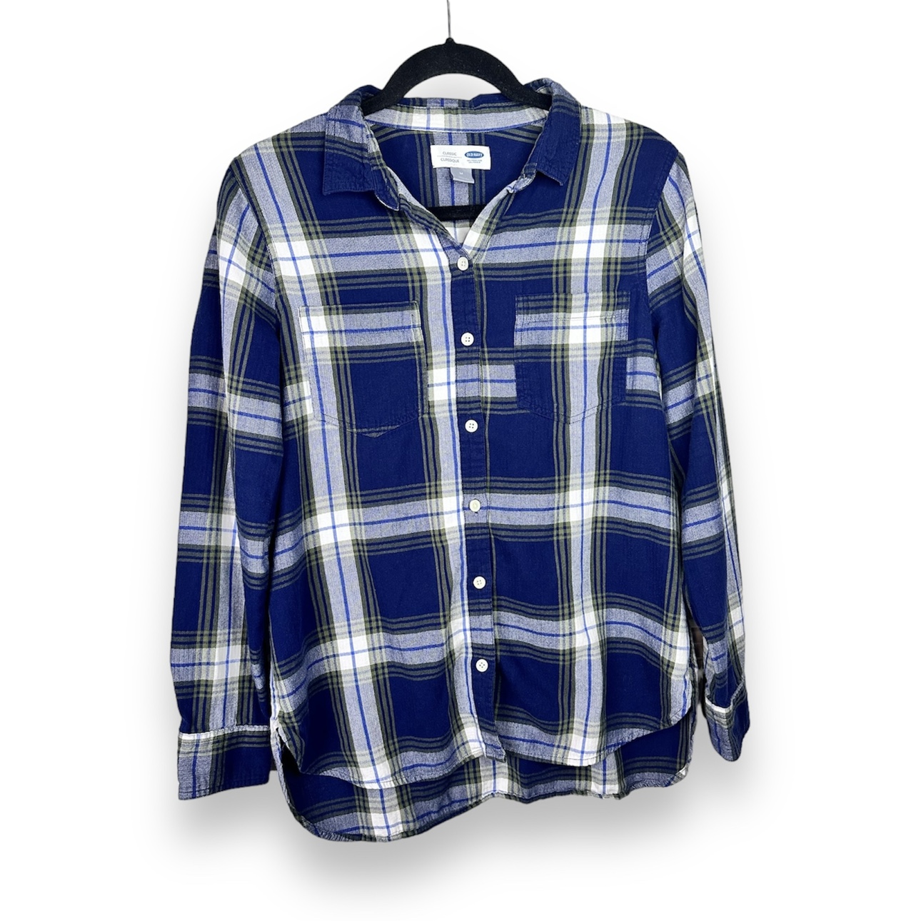 Old Navy Classic Plaid Shirt - Size Medium - photo 3
