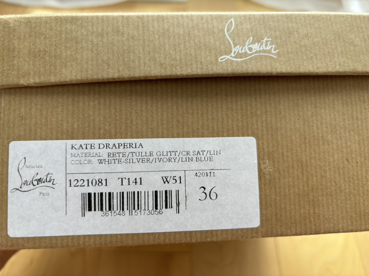 New Christian Louboutin Kate Draperia Bridal Shoes image indicator(10)