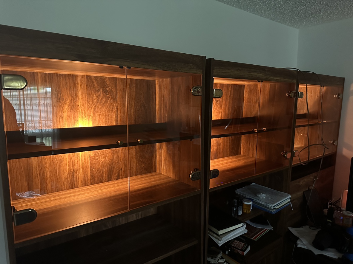 Wall units with lights