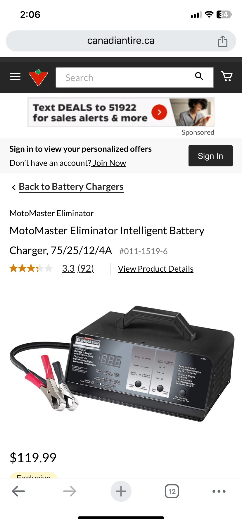 MotoMaster Intelligent Battery Charger 75/25/12/4 A image indicator(2)