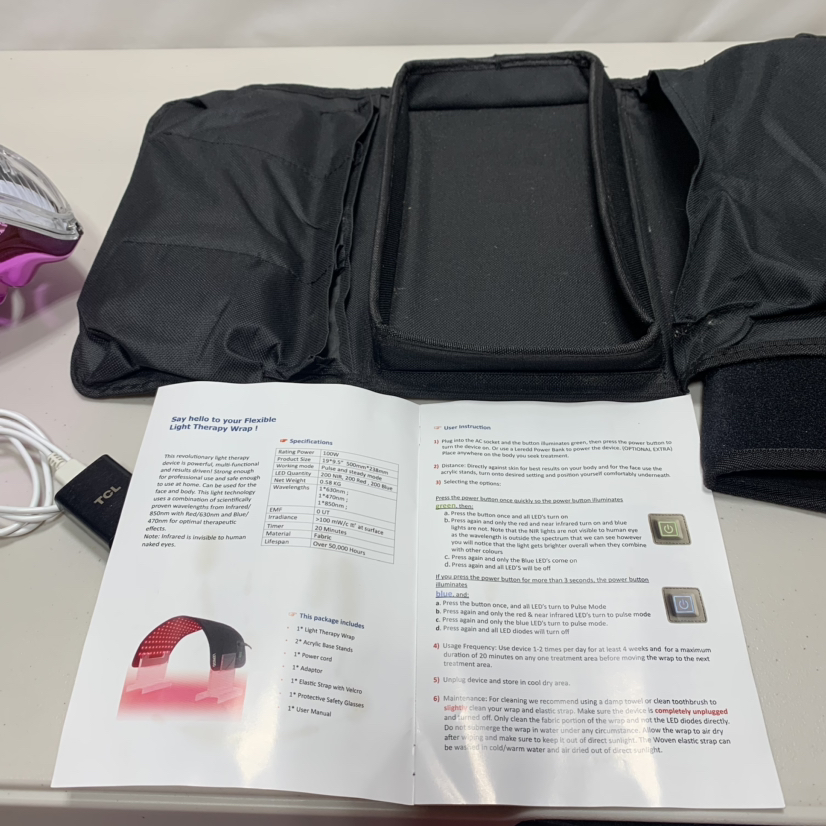 Predire Light Therapy mask and LEREDD Light Therapy Wrap image indicator(9)