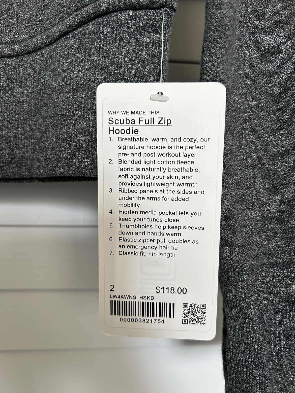 Lululemon Scuba Full Zip Hoodie New Size 2 ⚽️ - photo 2