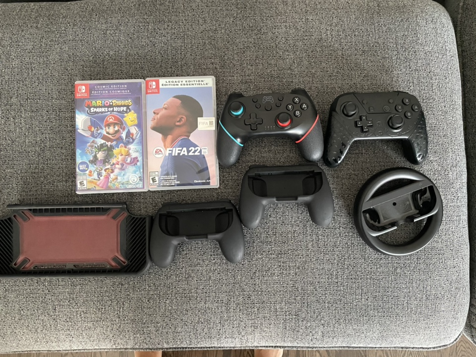 Nintendo switch accessories and games