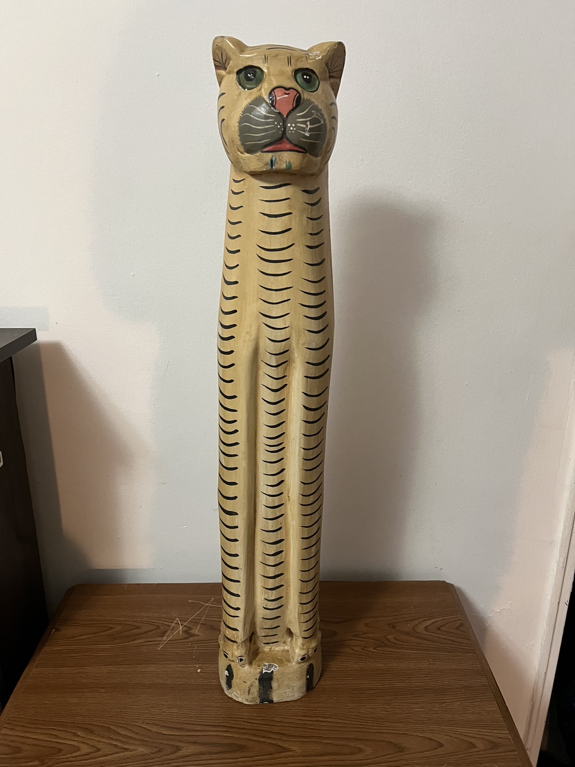 Wood cat statue image indicator(3)