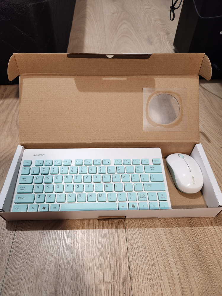 Wireless Keyboard and Mouse Miniso 2 in 1 Open Box - photo 2