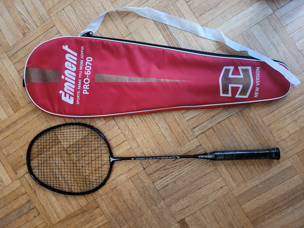 Badminto Racket: Eminent Alum Alloy Series 6070 Racket & Cover thumbnail