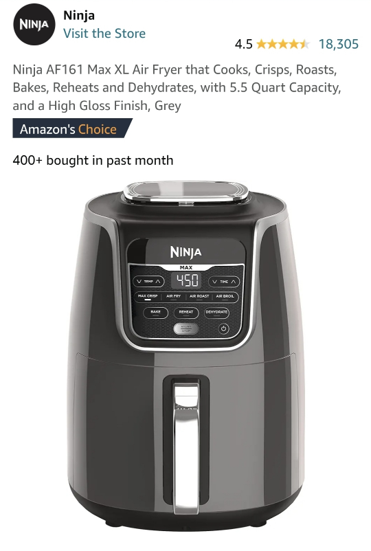 Ninja air fryer Max - photo 3