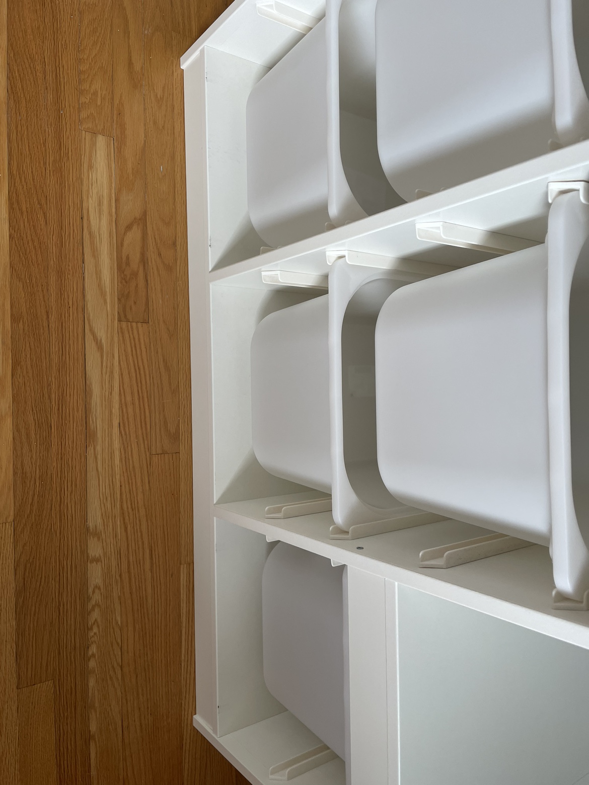 IKEA Trofast Storage combination with 6 boxes, white image indicator(7)