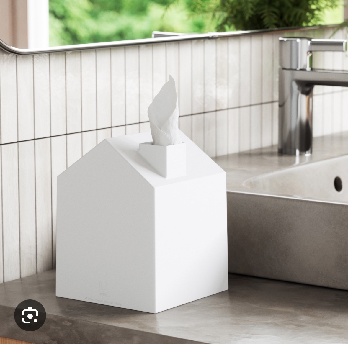 Umbra Casa Tissue Box Cover, White image indicator(3)