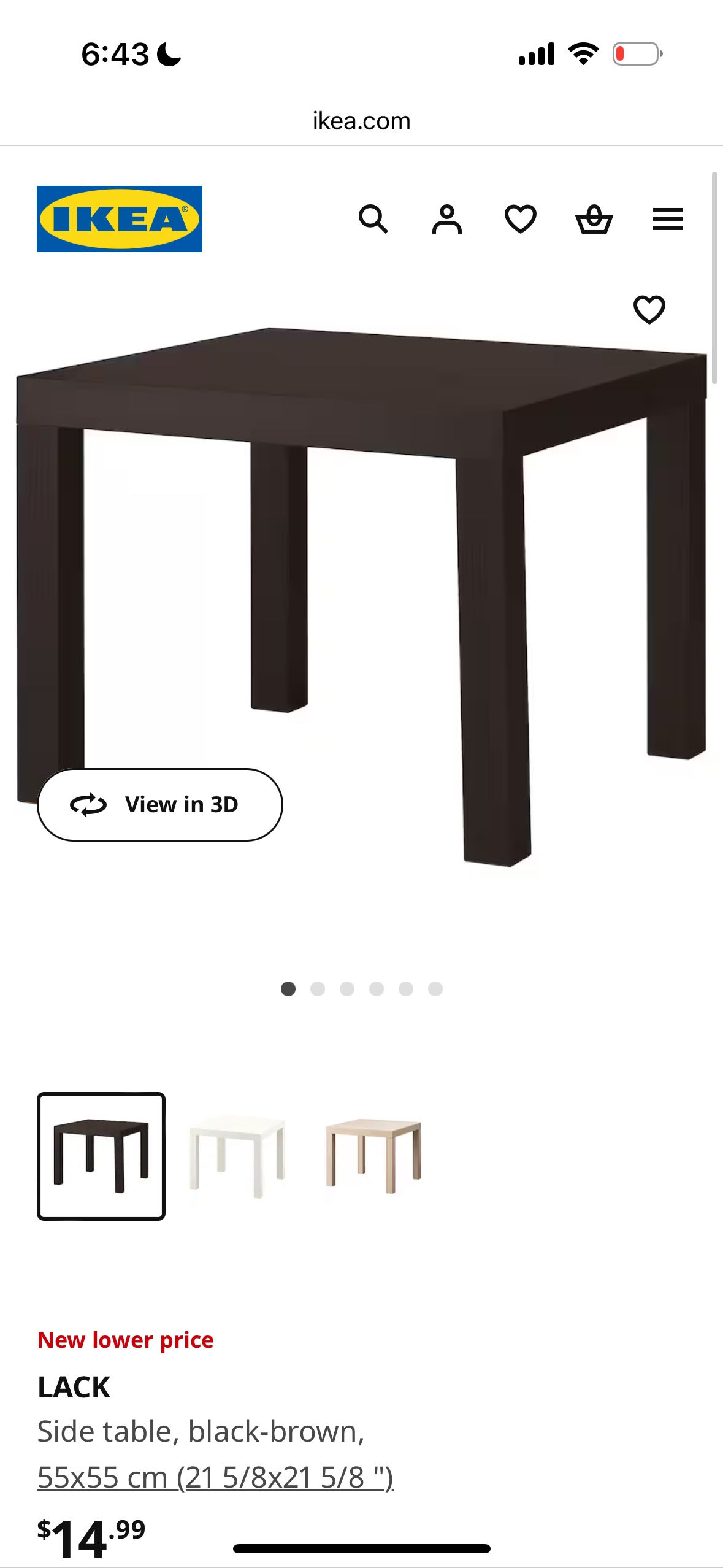 2x IKEA LACK table