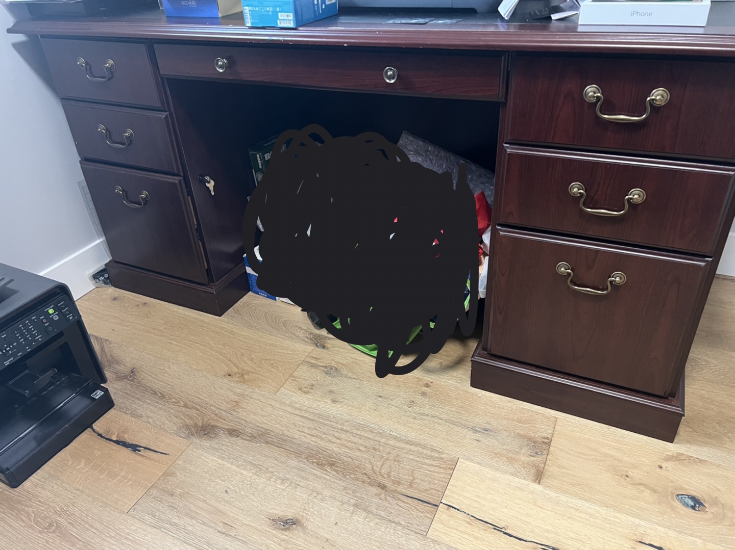 Office desk with office chair