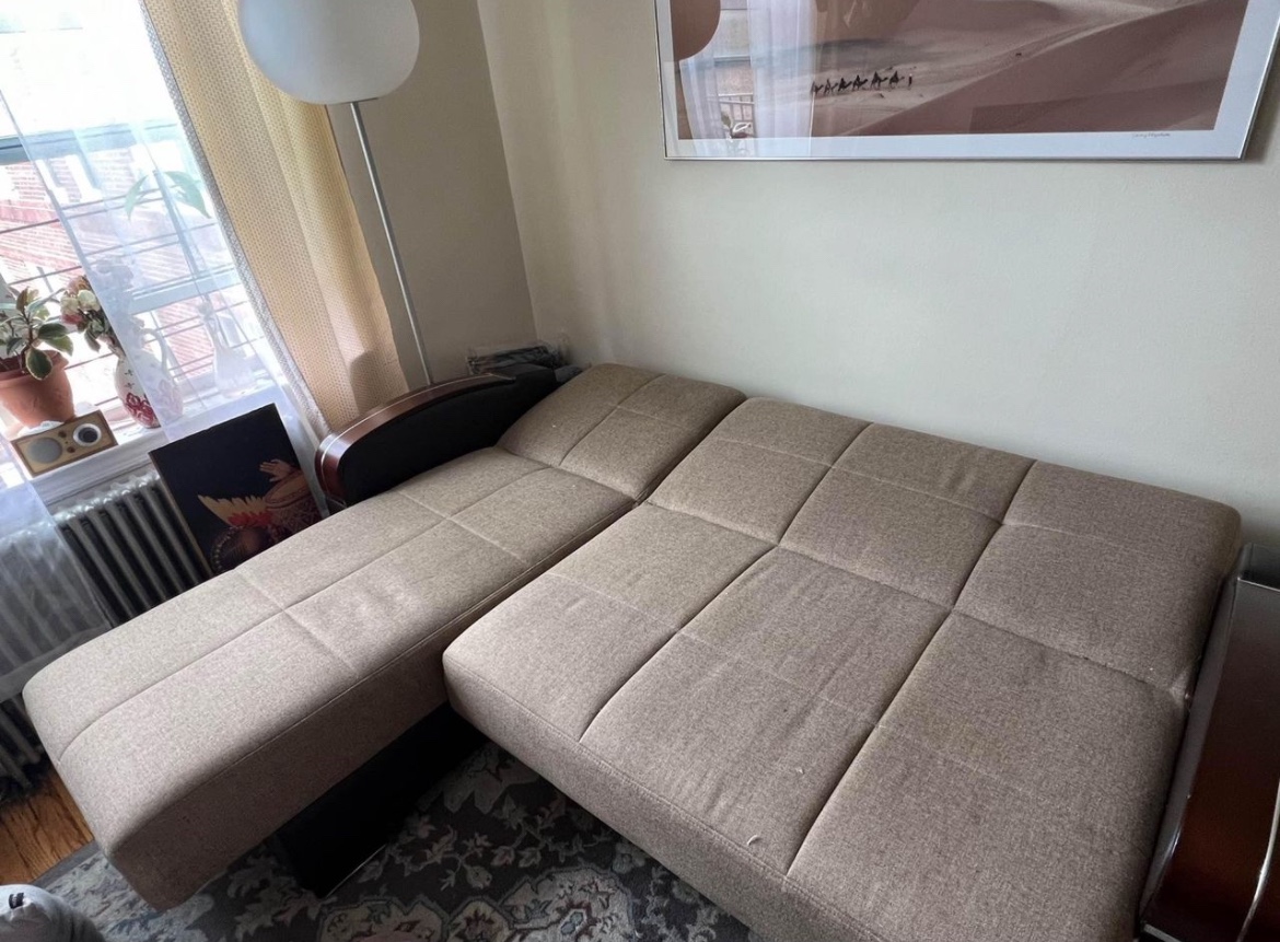 L shape couch - must go today before 11 am