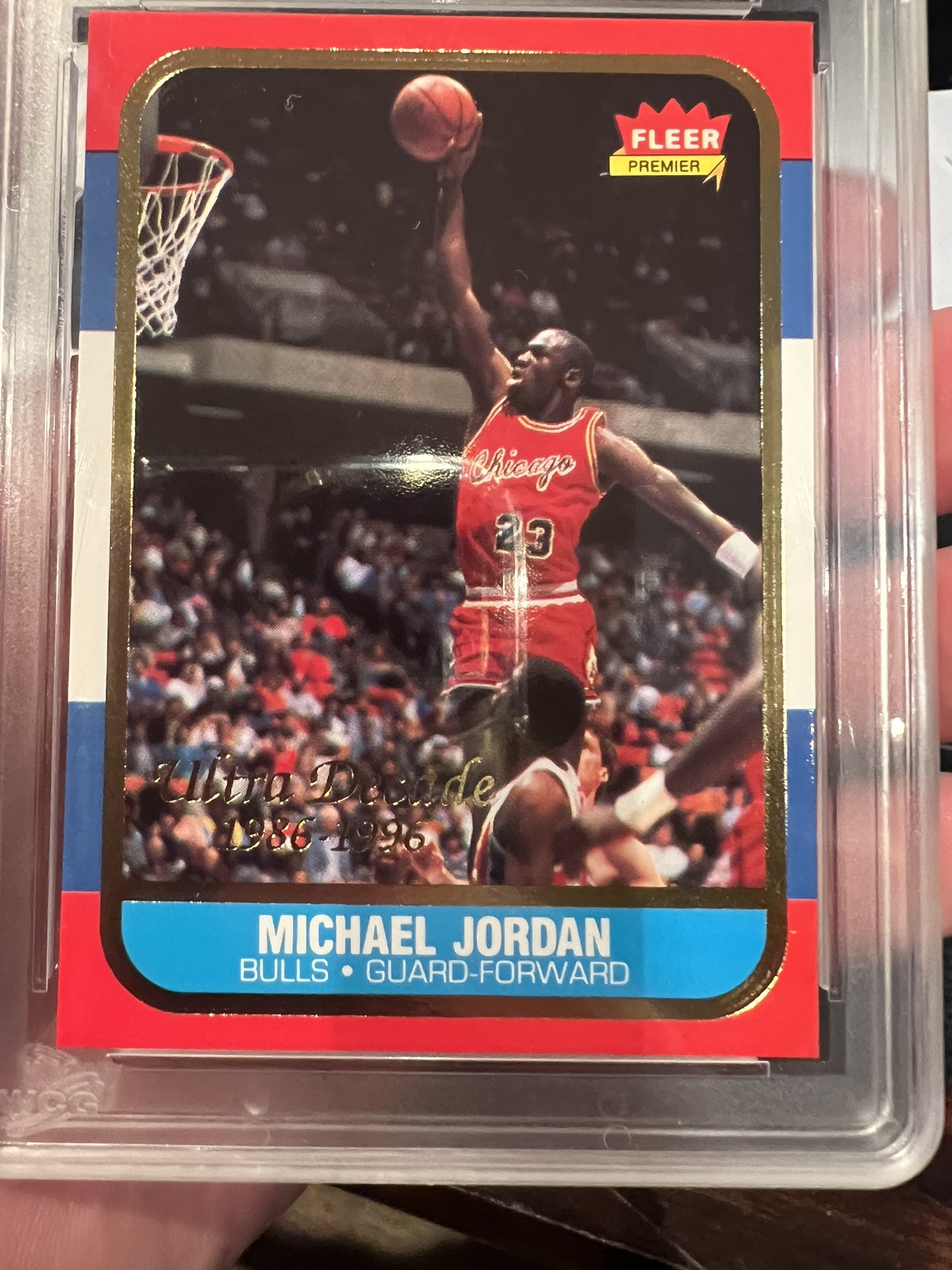 Michael Jordan’s Fleer re release graded 10