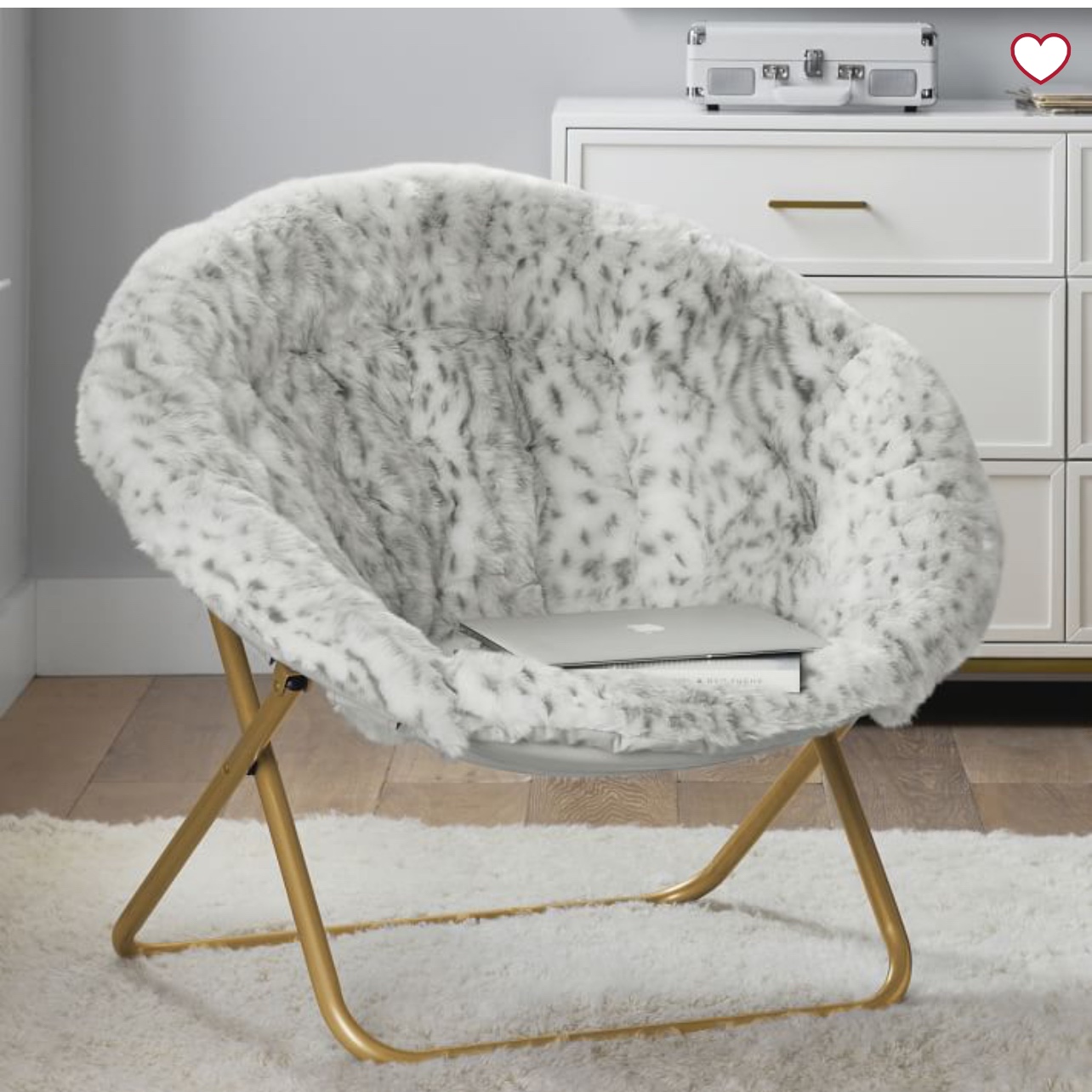 Pottery Barn Teen Leopard Lounger, Like New