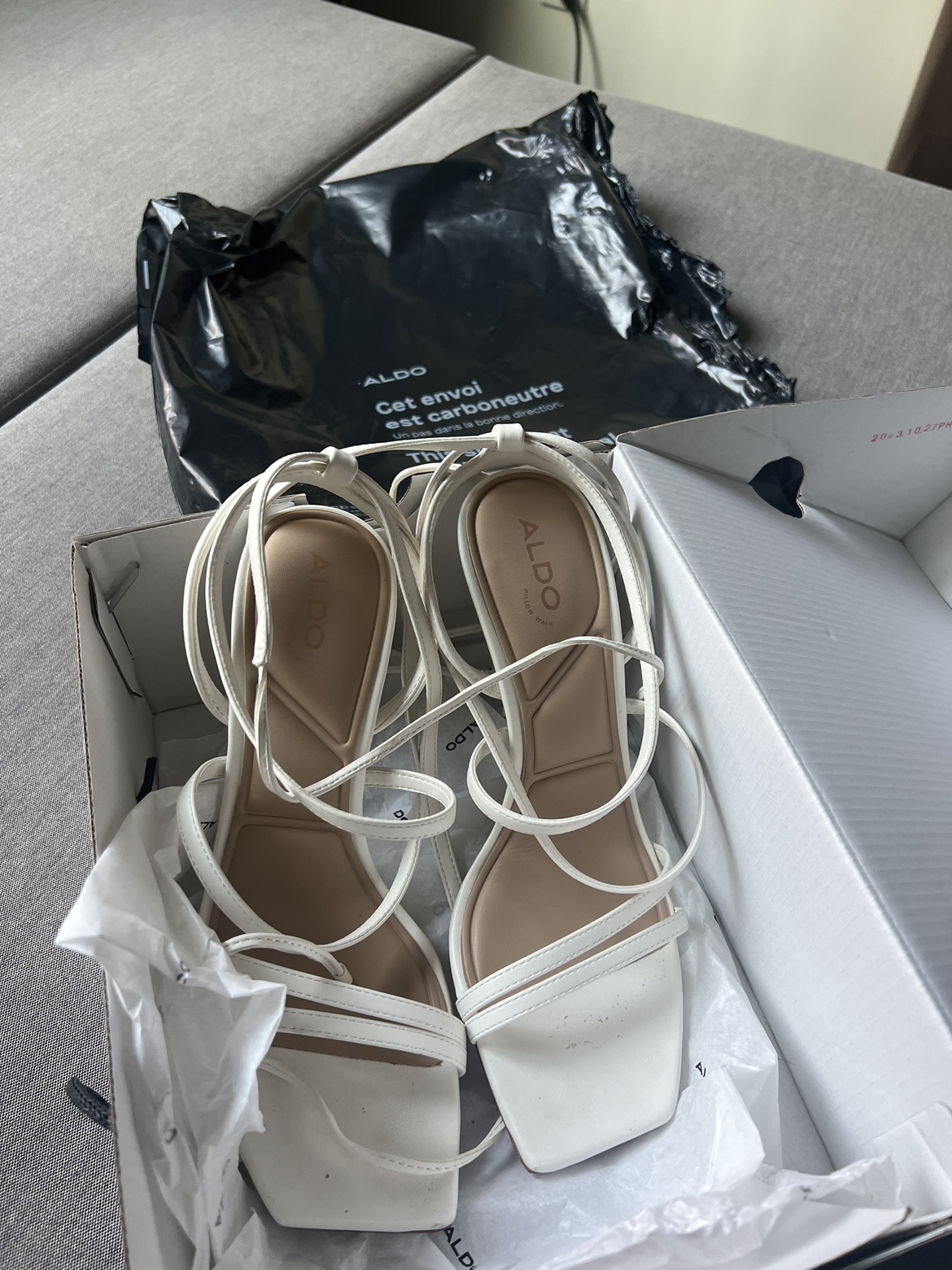 Brand new white heels