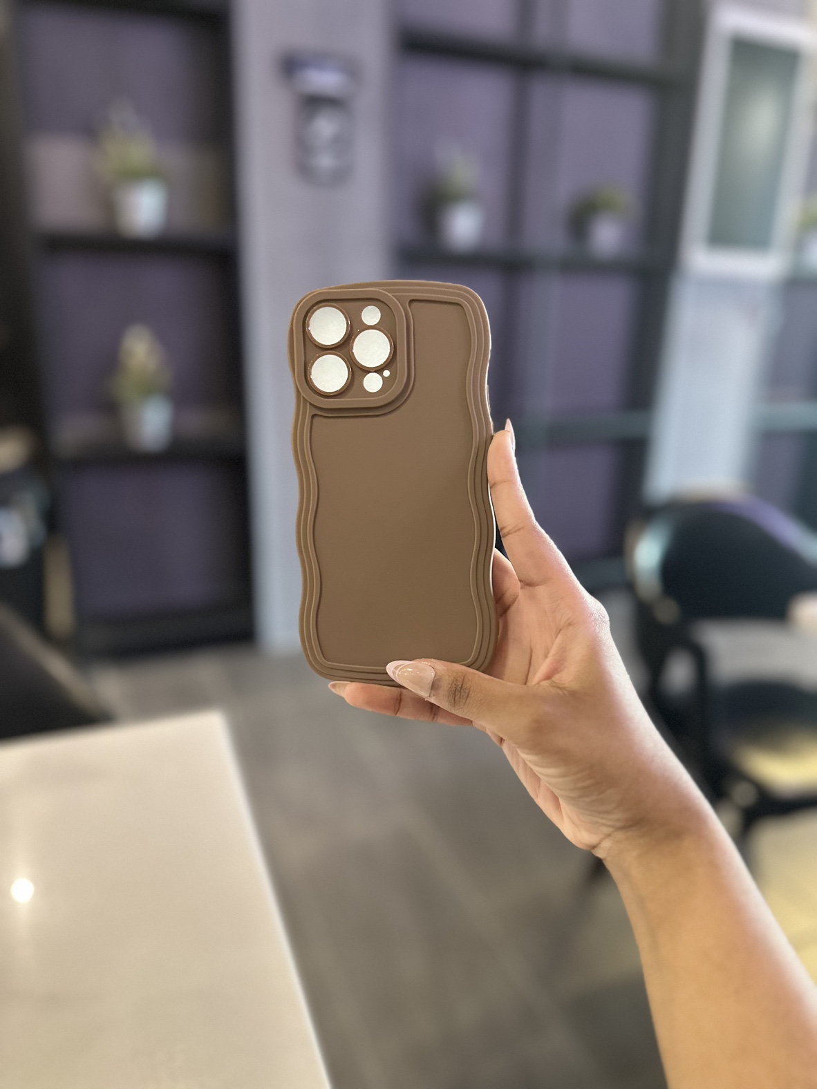Wave Frame Case for iPhone 14 Pro Max – Slim Shockproof Bumper - photo 3