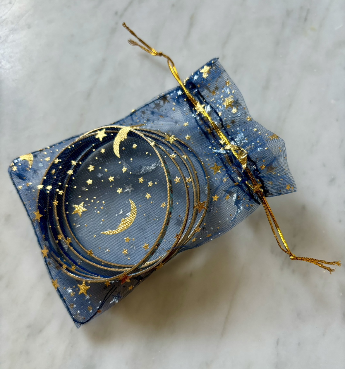 Cloisonne Enamel Droplets Gold Plated Bracelets, 5 pcs image indicator(4)