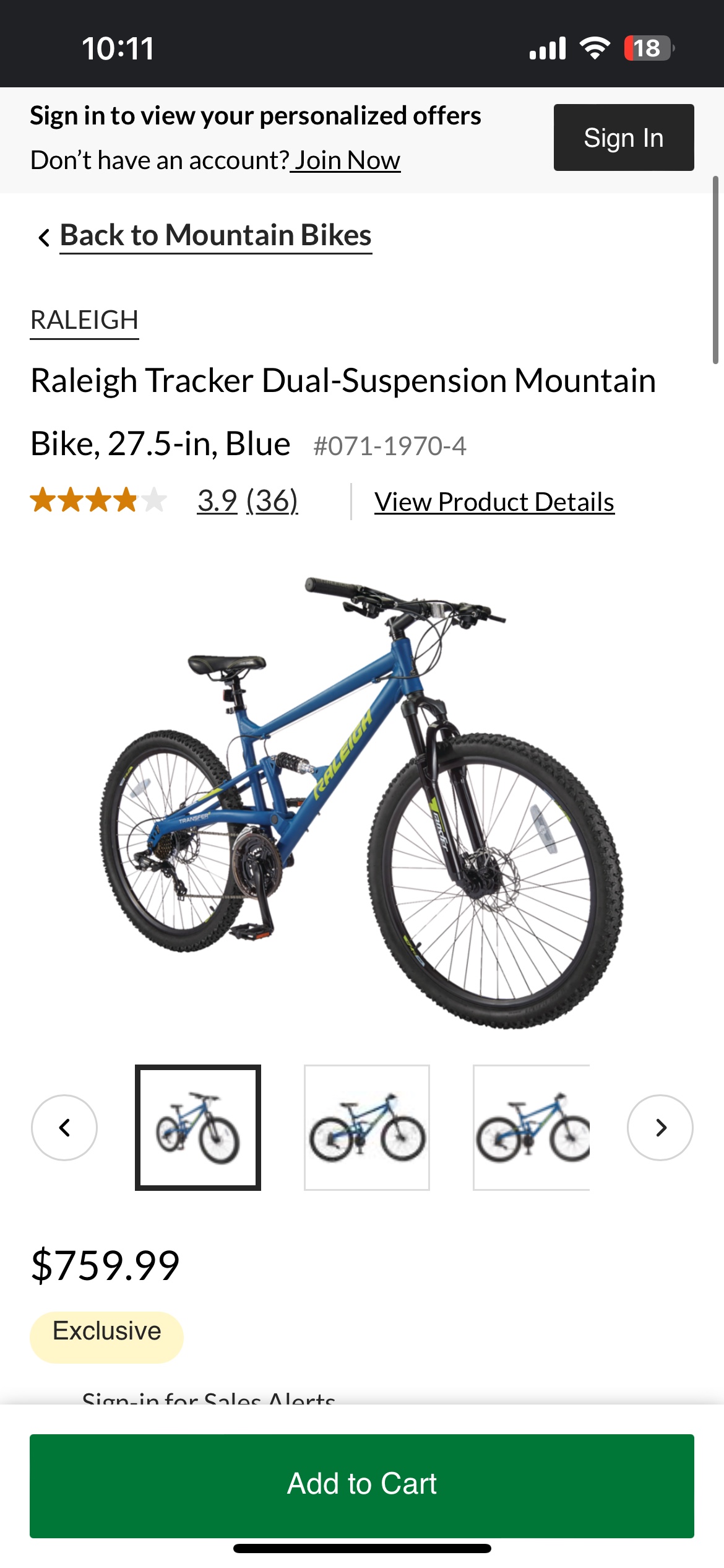 Dual suspension mountain bike