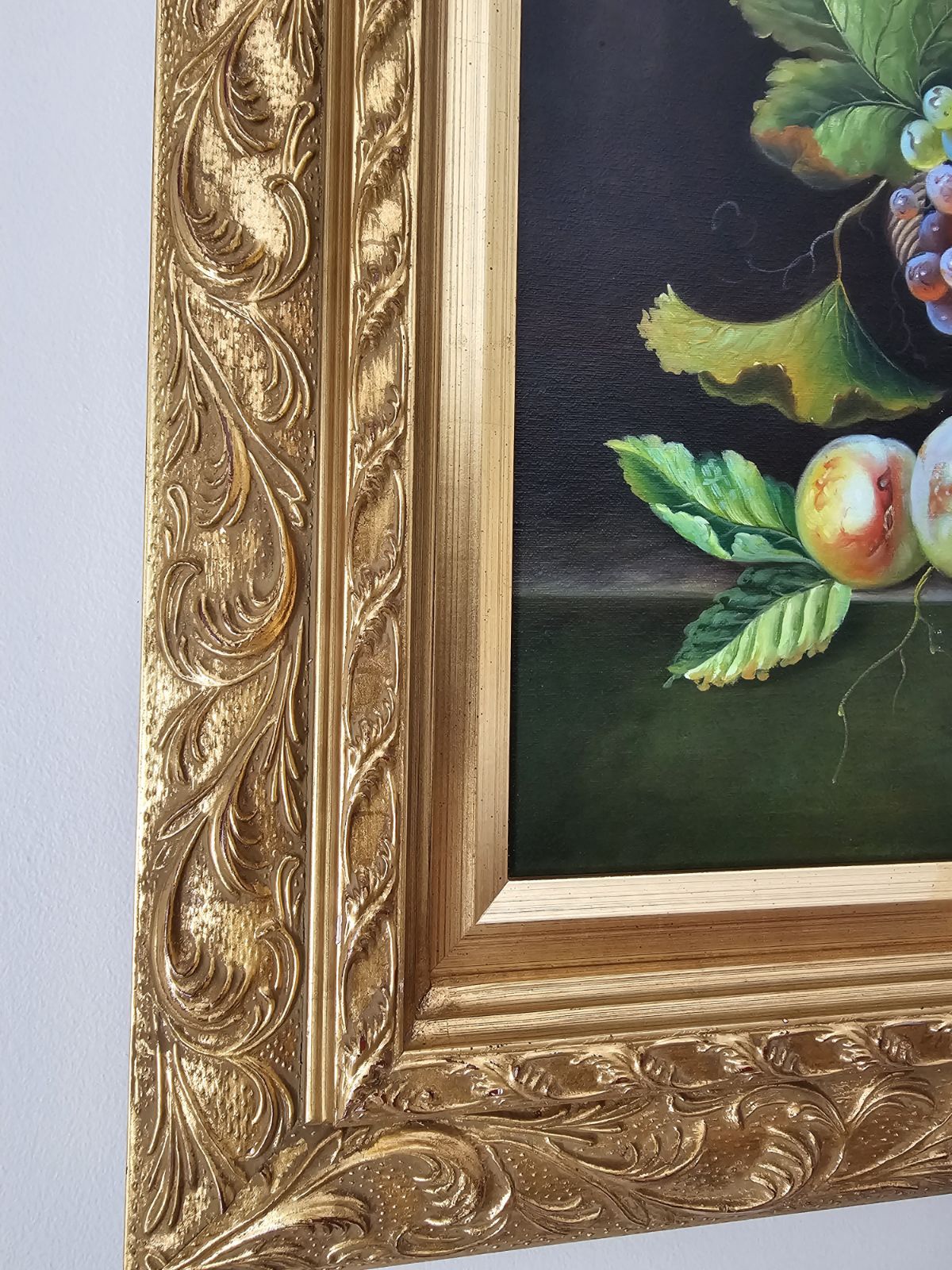 Fruit Oil Painting with gold frame - photo 2