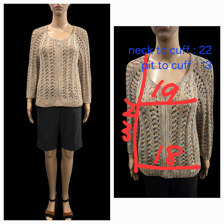 St.John Sport Open Knit Jacket , Size M/S